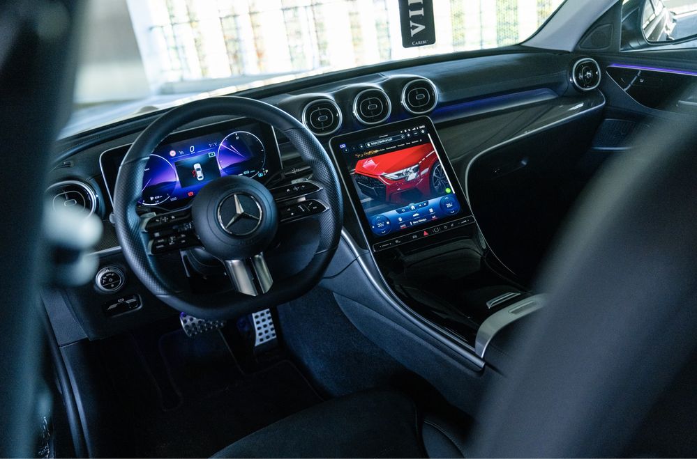 Wynajem samochod Mercedes C200D AMG wypozyczalnia aut