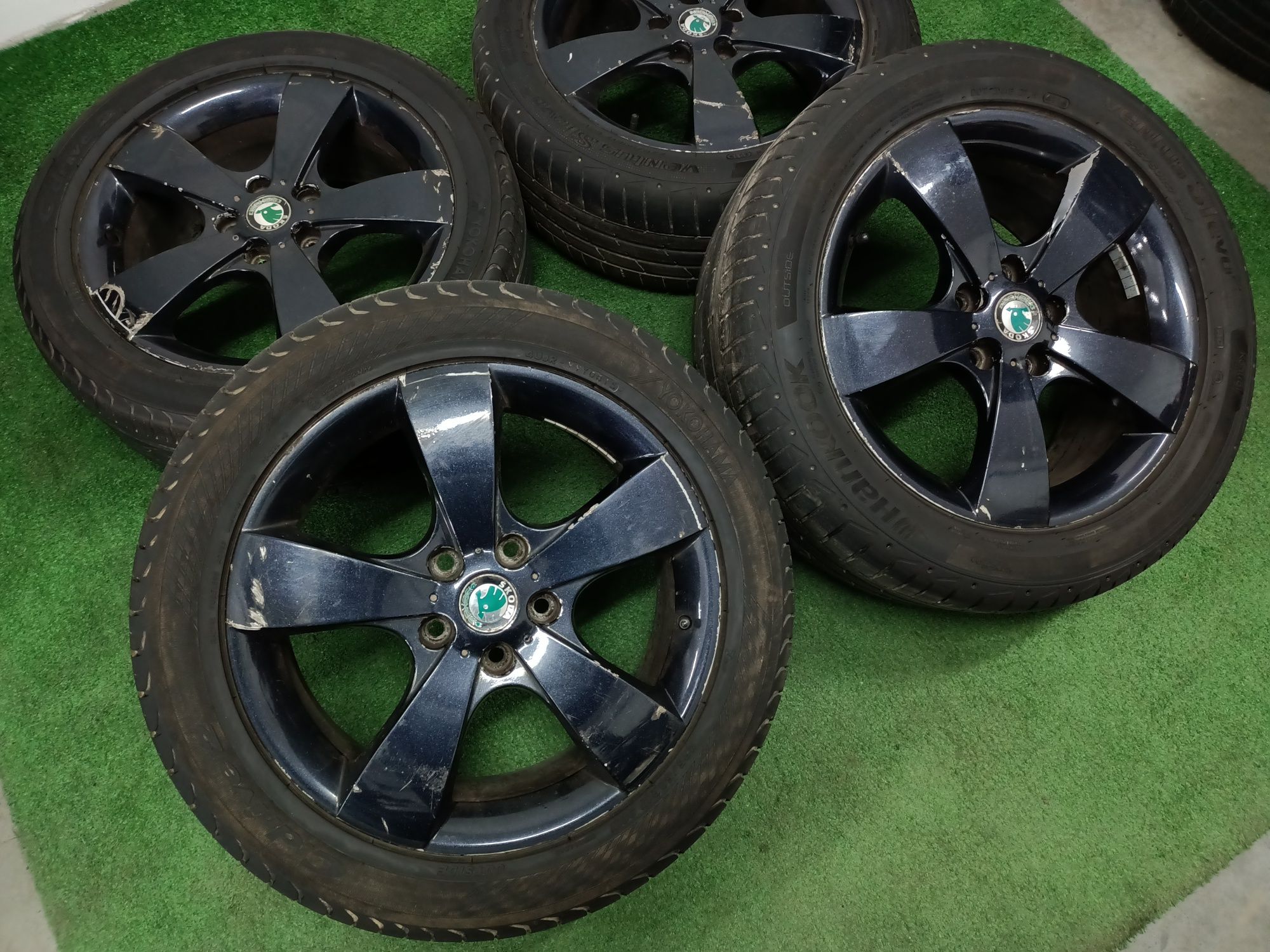 Koła 17" felgi 5x112 Et54 opony 225/50/17 Skoda Octavia Wysyłka