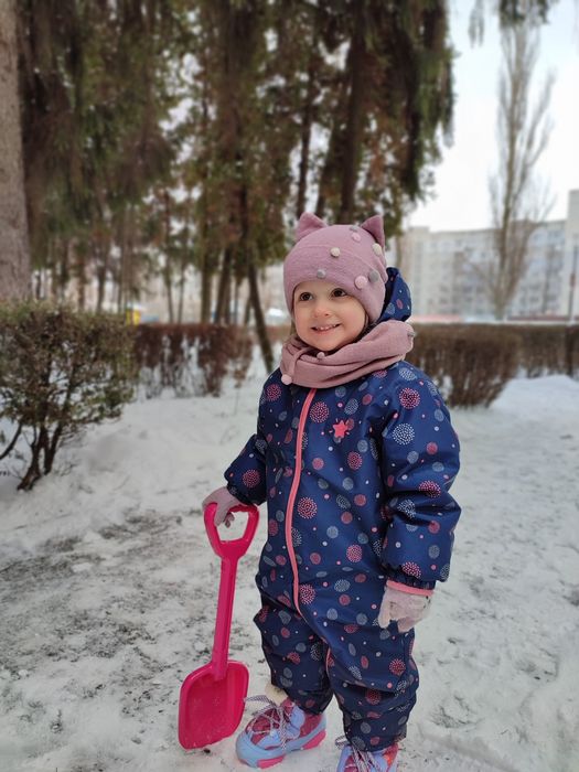 Шапка зимова + хомут 1,5-3років