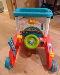 Sprawny stabilny pchacz Fisher Price auto