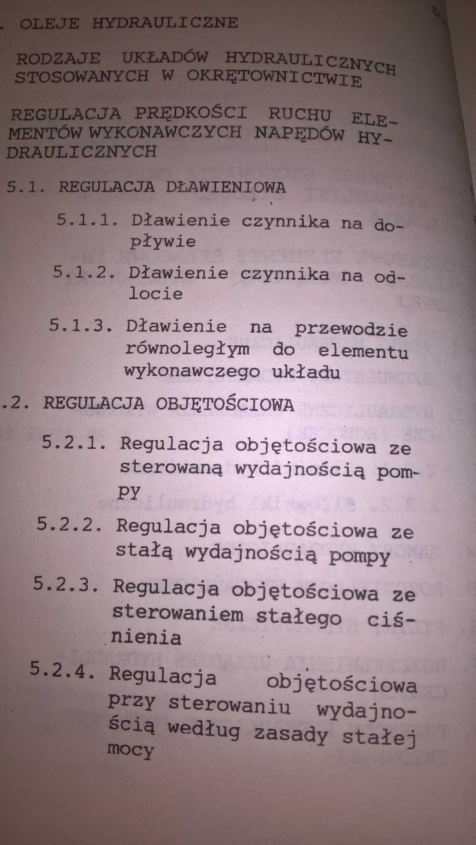 Wstęp do okrętowej hydrauliki siłowej Zygmunt Górski