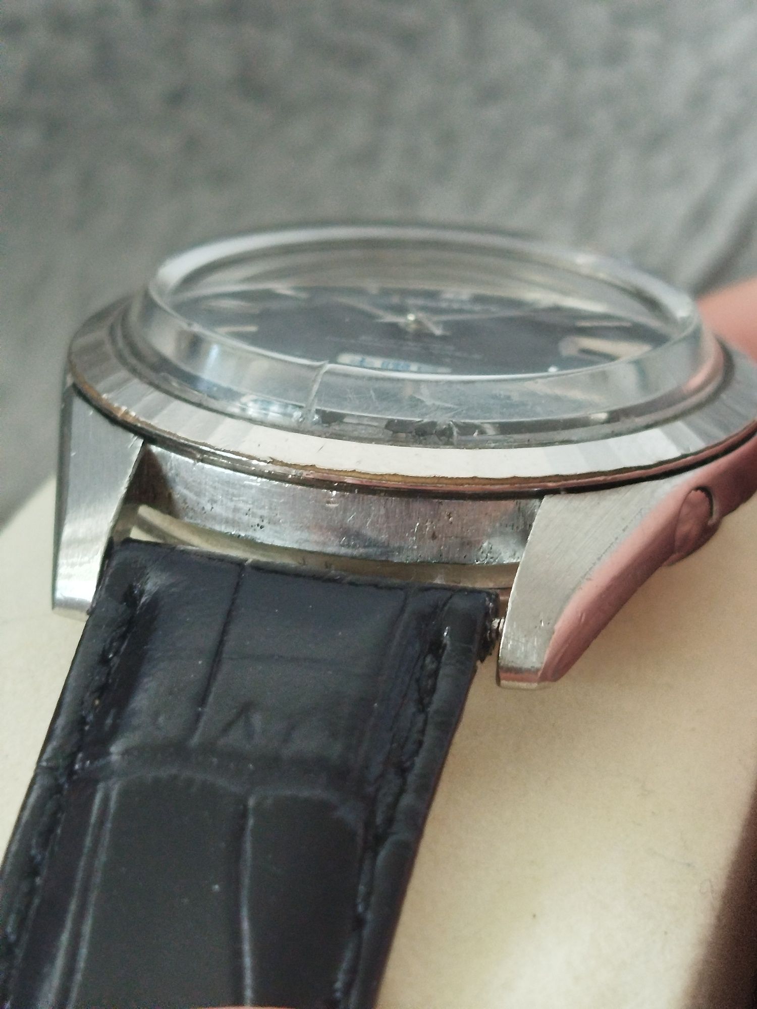 Zegarek Seiko Seikomatic Business Diashock silver black retro unisex