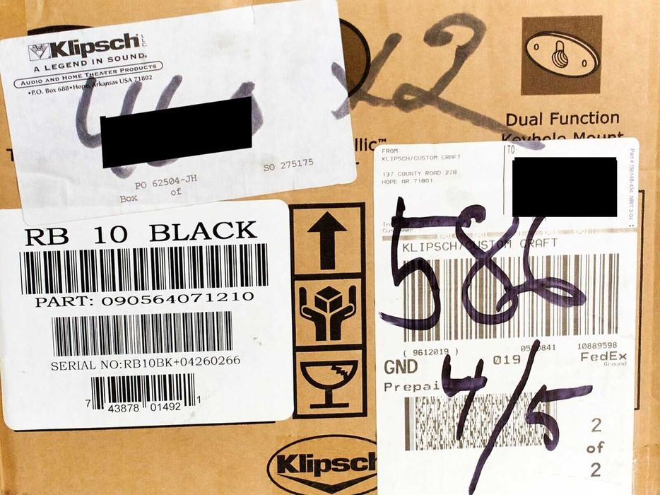 Klipsch RB10 50 watt- звучат как надо Klipsch RB10 50 watt- НОВЫЕ