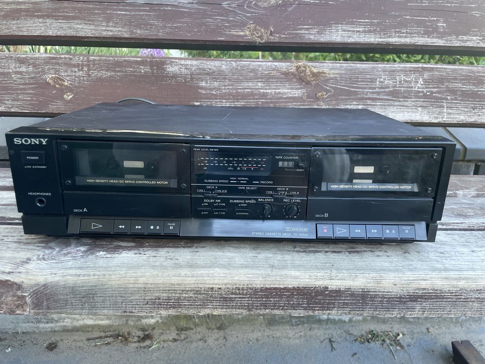 Deck Sony TC-w345 double cassette