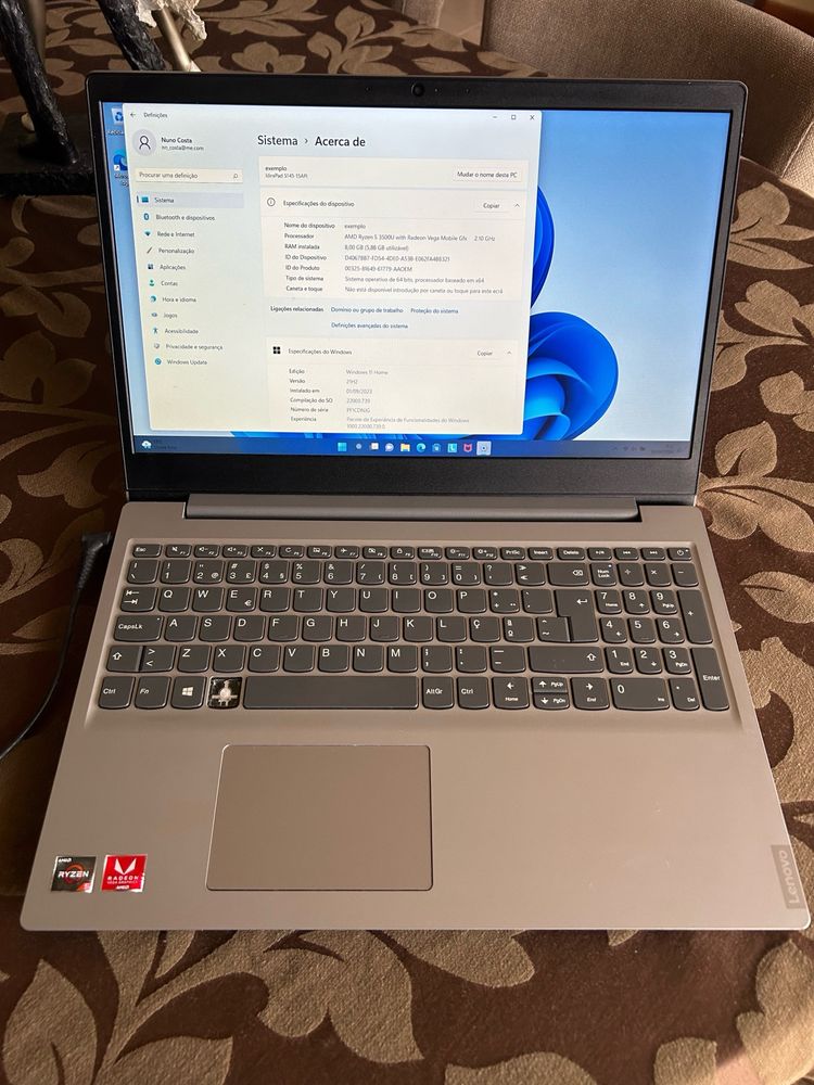 Portátil Lenovo IdeaPad S145- 15 API