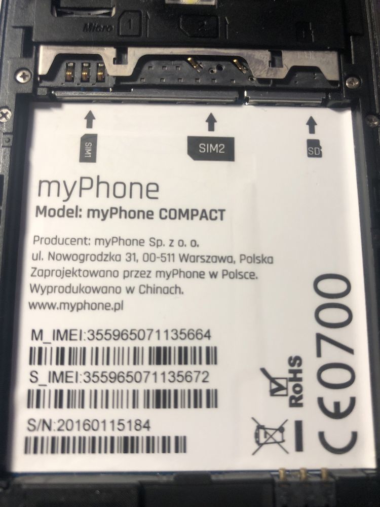 MyPhone Compact czarny