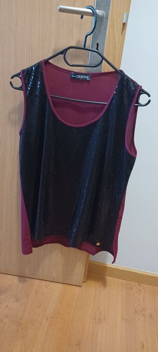 Túnica elegante de lantejoulas