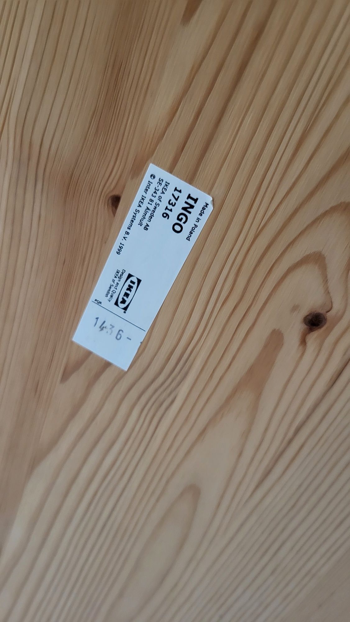 Stół sosnowy drewniany IKEA ingo