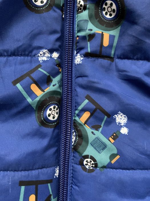 Bezrękawnik kamizelka w traktory dla chłopca 12-18 mcy