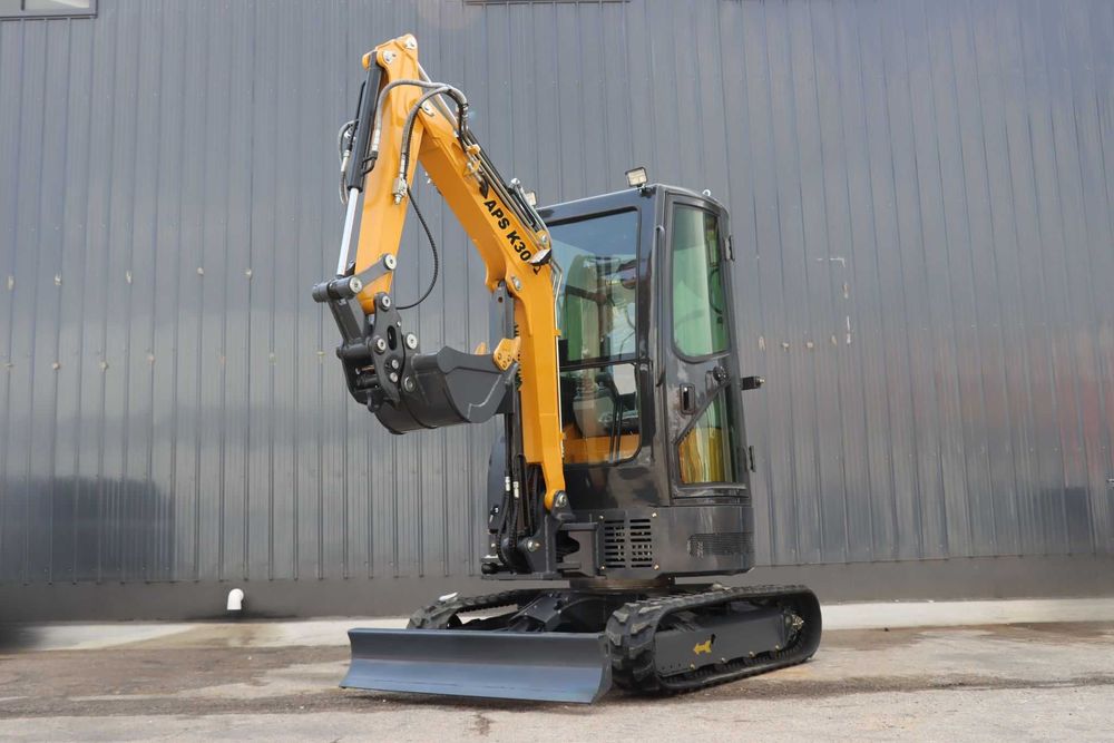 Minikoparka 2.8t APS K30 – 18,4kW – NOWA – gwarancja –  transport