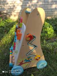 Дитячі ходунки- каталка Viga Toys з бізібордом