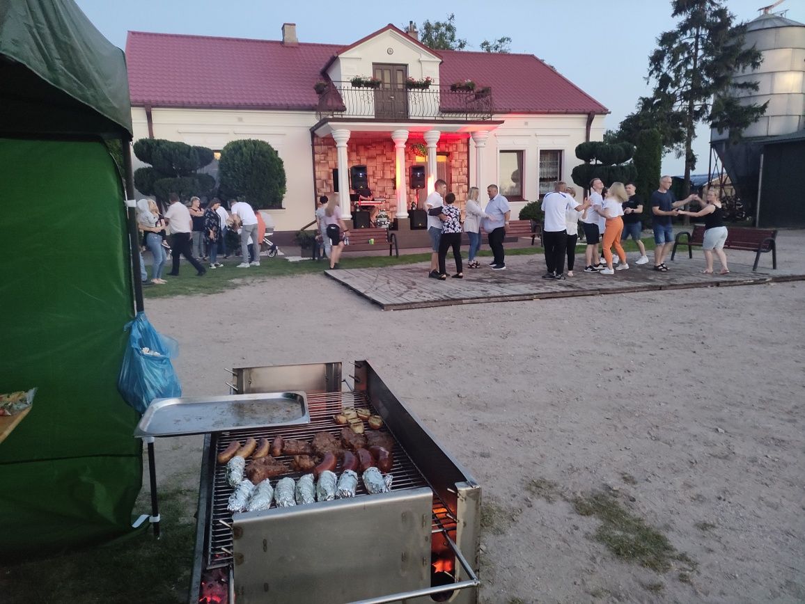 Grill z obsługą, wynajem grilla, namiot 5x8 wynajem
