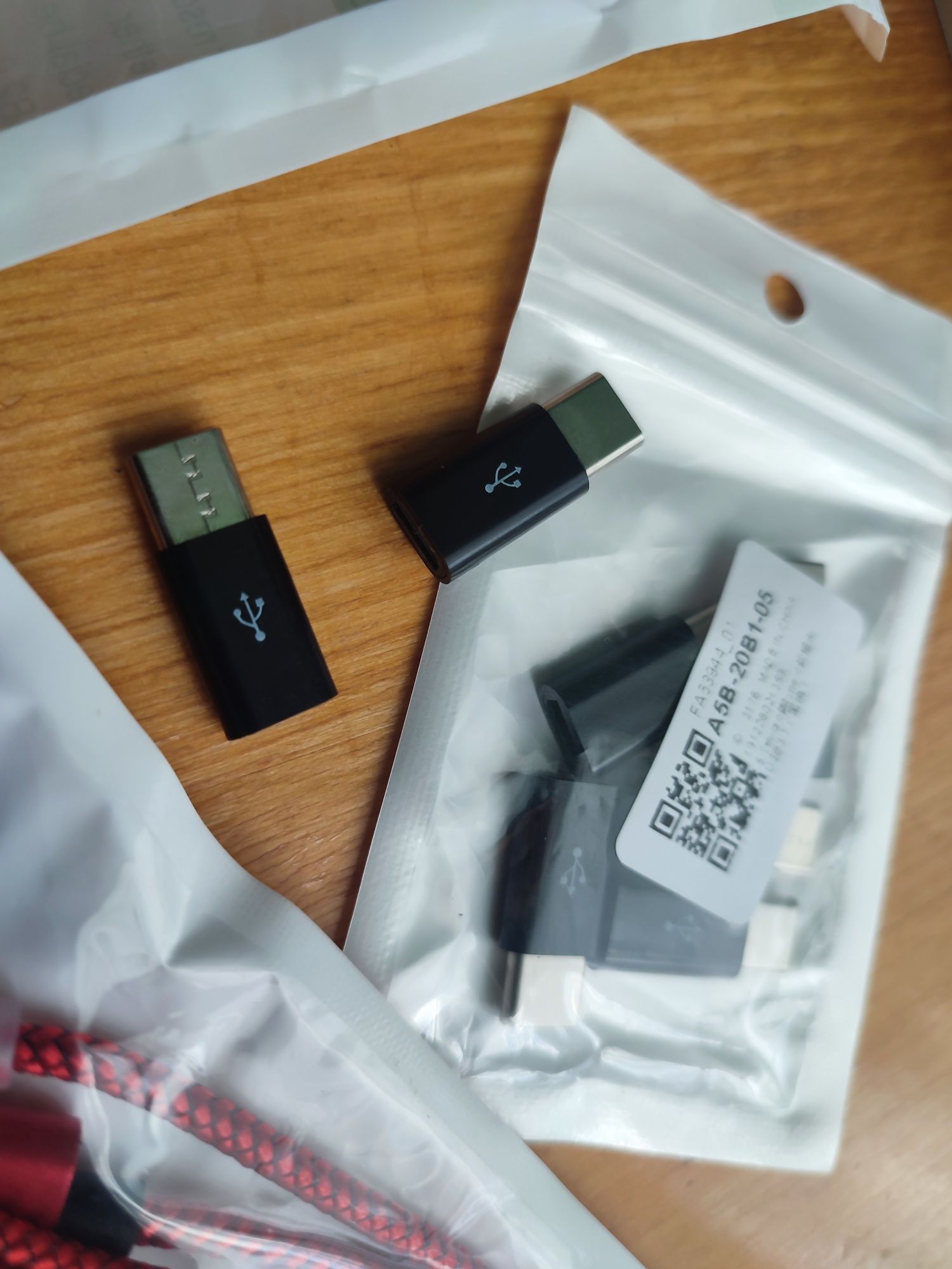 Перехідник type c mini USB штекер кабель