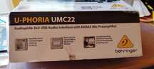 Interfejs audio Behringer u-phoria umc-22