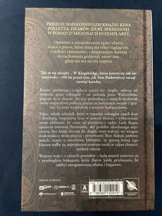 Książka w twardej oprawie Ken Follet - Niech stanie się światłość