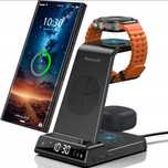 Bezprzewodowa ładowarka 3w1 Samsung z zegarem -Galaxy S24 Ultra/Z Flip