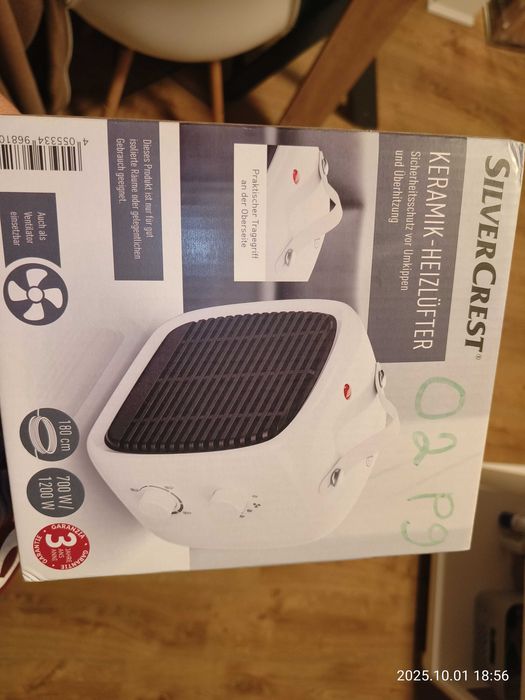 Ceramiczny termowentylator farelek grzejnik Silvercrest 1200W NOWY