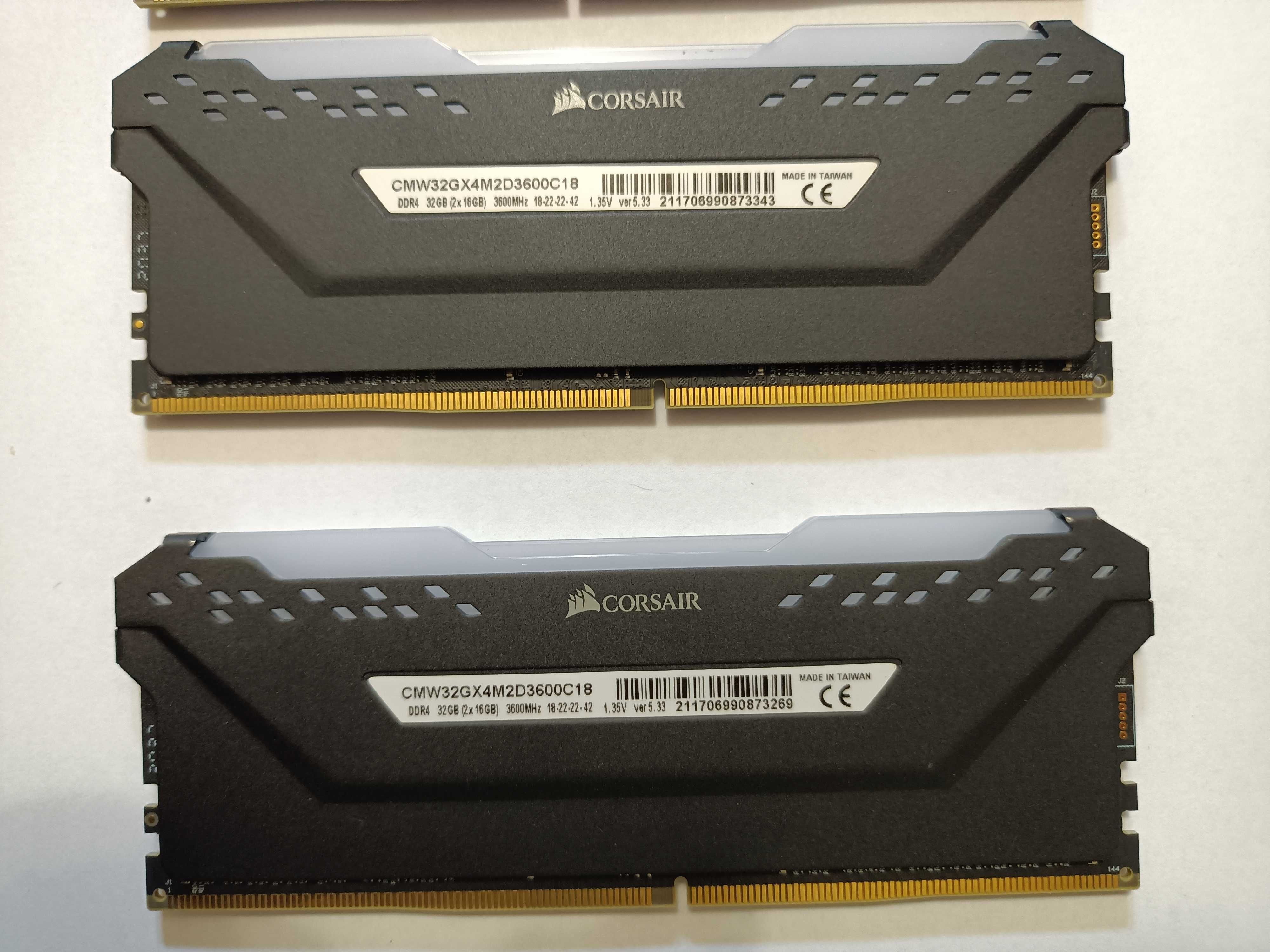 Corsair 32 GB (2x16GB) DDR4 3600 Vengeance RGB Pro CMW32GX4M2D3600C18