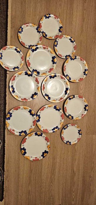 тарелки позолота франция  фарфор BERGERAC FRANCE