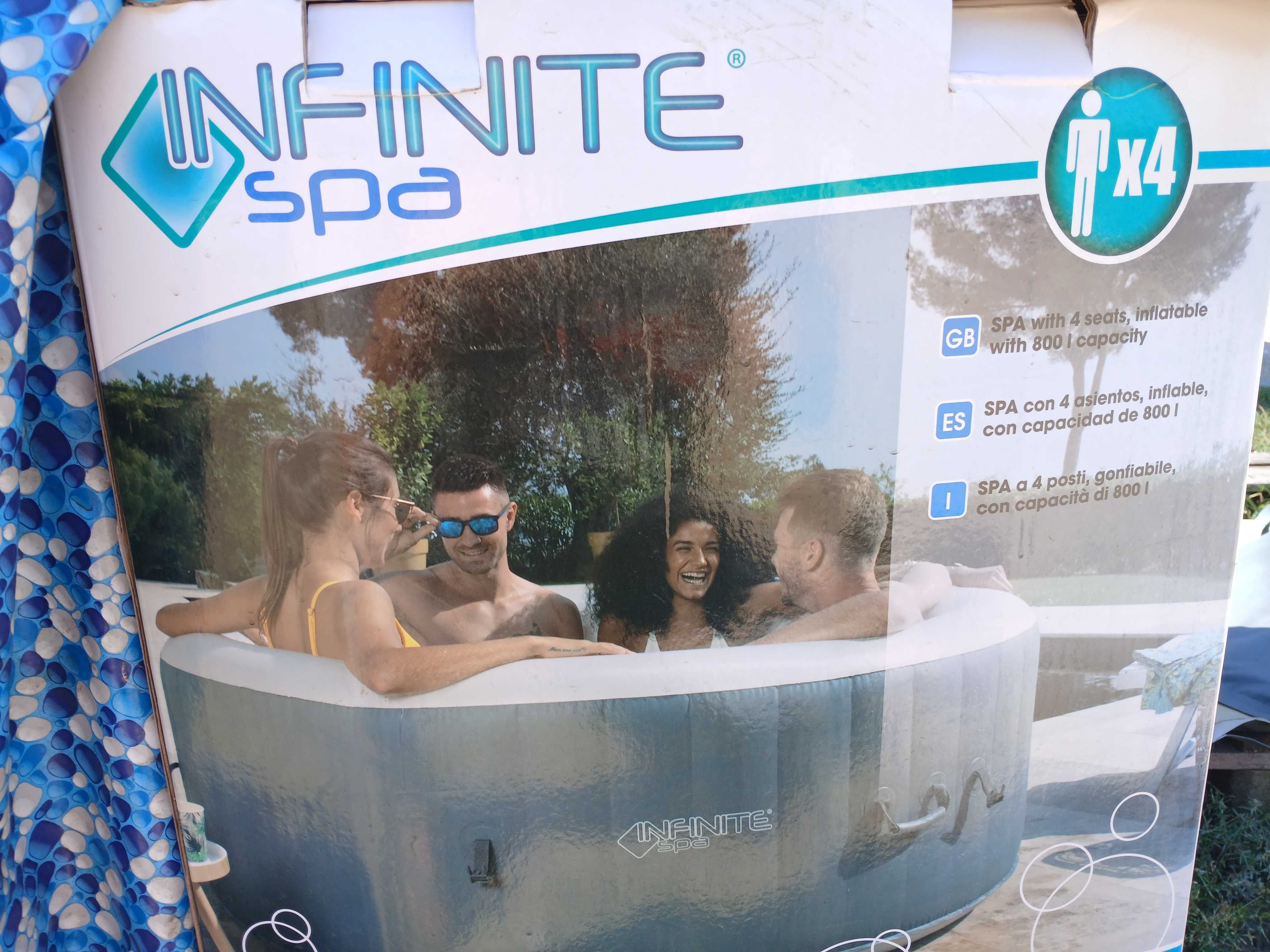 Jacuzzi INFINITE SPA z hydromasażem nadmuchiwany  800L 4os. 180x65cm