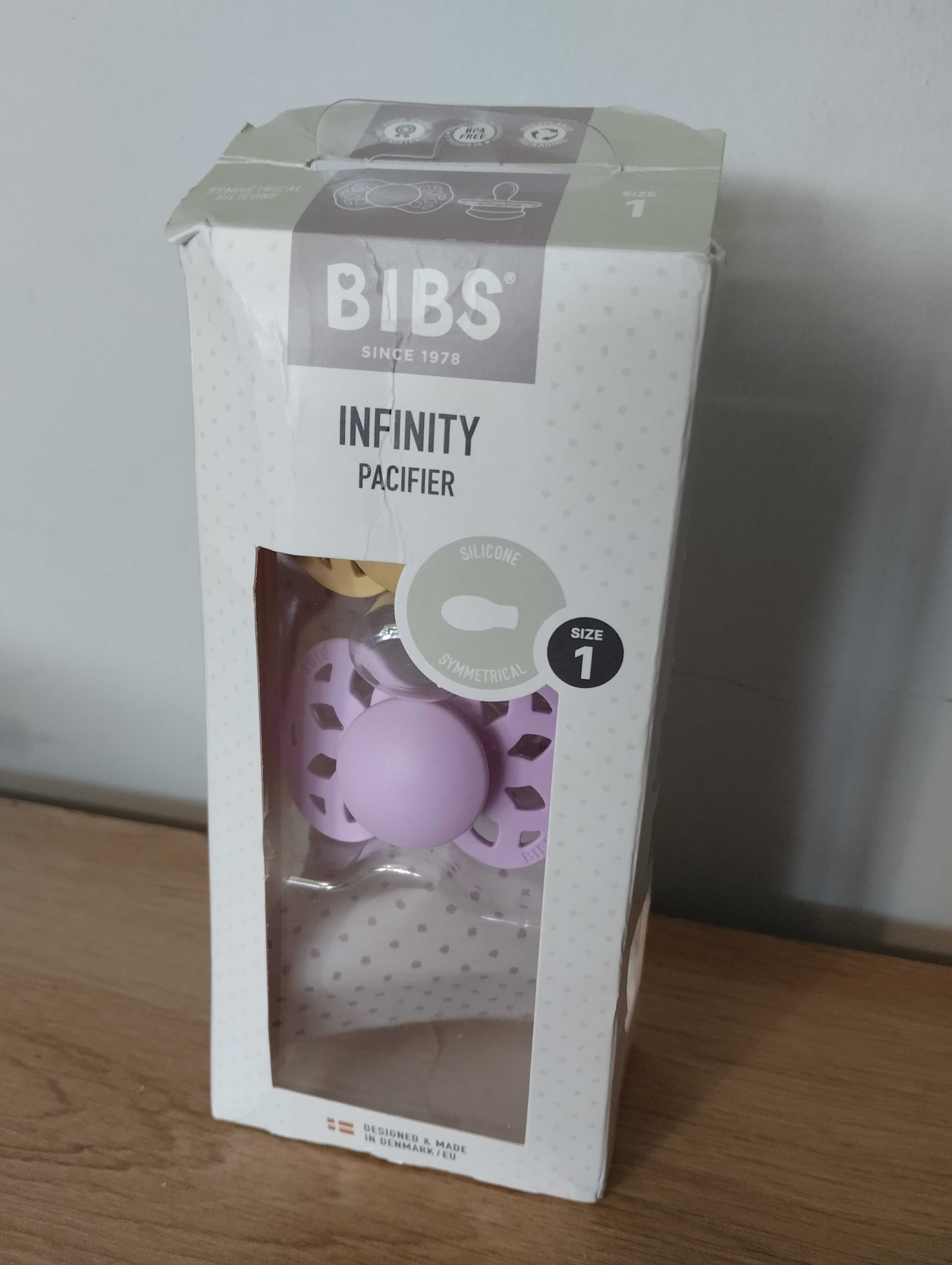 Zestaw 2 smoczków BIBS Infinity anatomicznych bez Bpa silikonowe