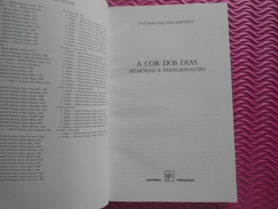 A Cor dos Dias por António Alçada Batista