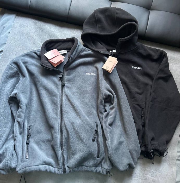 Флісова кофта,фліска худі Miu Miu
