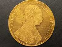 Złota moneta 4 Dukaty Austriackie 1915 |próba 986|13,96 g|Restrike|