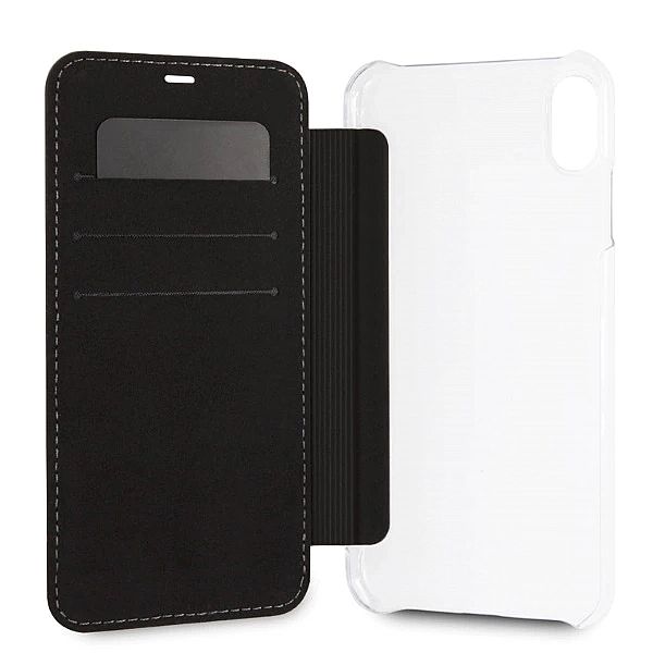 Etui BMW Carbon Tricolor Stripe na iPhone XS Max - czarne