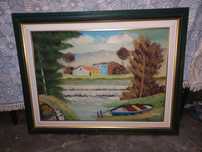 Quadro paisagem vintage