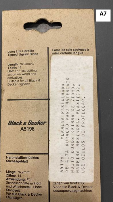 Lâminas para Serra Tico Tico e outras - madeira, metal etc