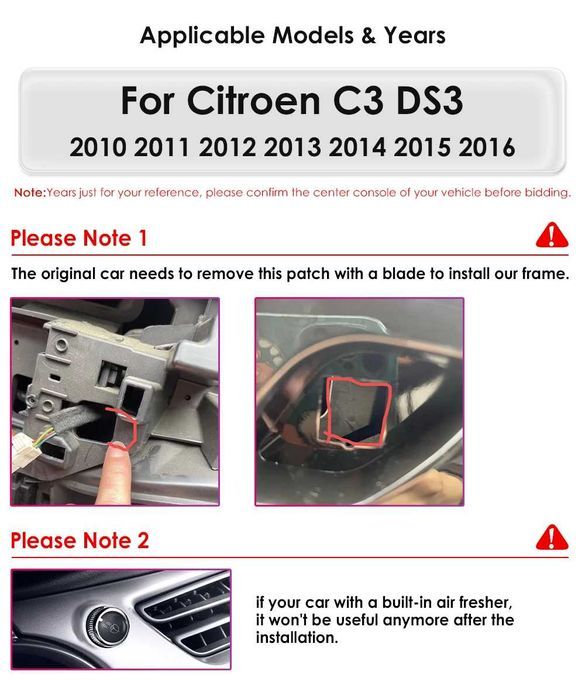 Radio Android 12 Citroen C3 DS3 10-16r gps wifi bluetooth