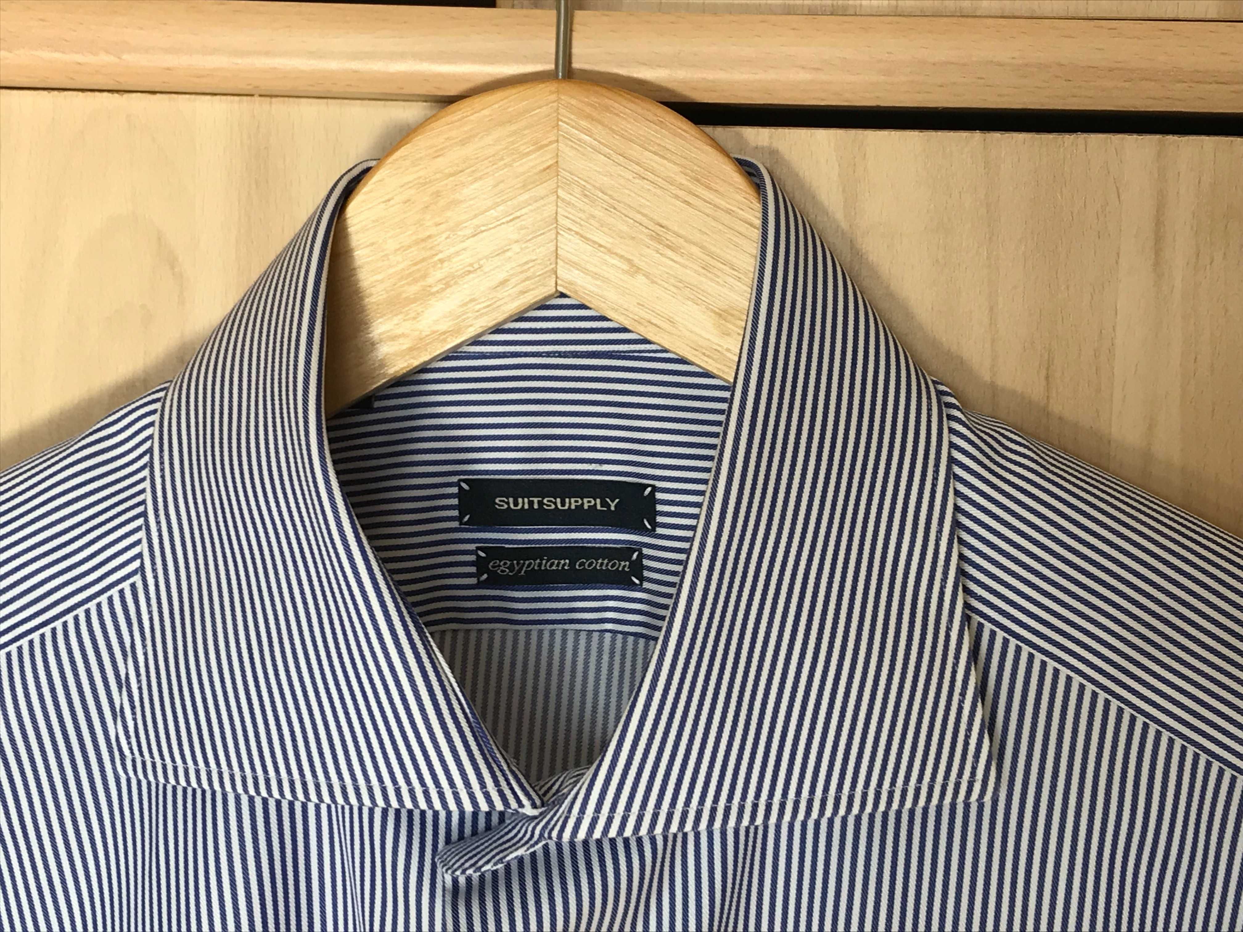 [Ubrana 3x] Męska koszula na spinki SuitSupply T. Mason r. 15 3/4 (40)