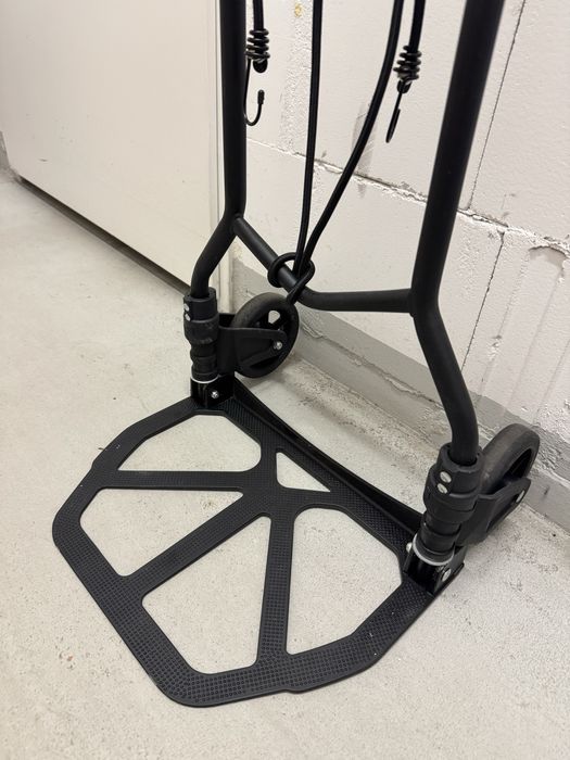 Składany wózek transportowy VONROC - 2 koła, teleskopowa rączka