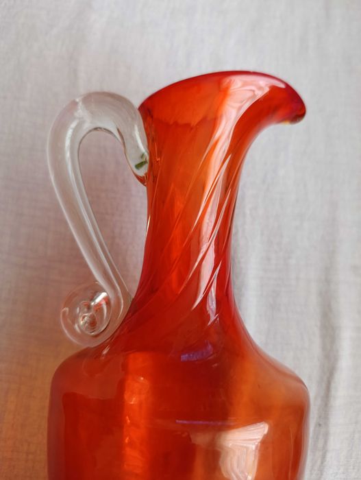 stary szklany dzban HSG Ząbkowice - Fiedorowicz - prl