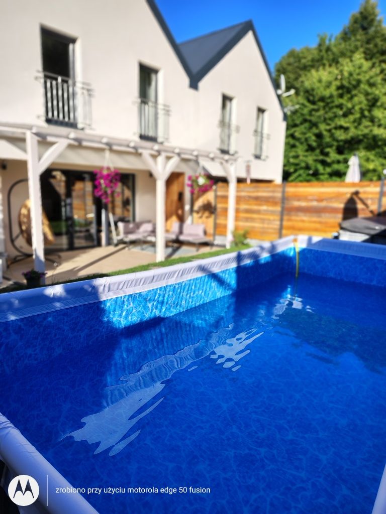 Dom nad jeziorem w górach Beskid Żywiecki jakuzzi basen
