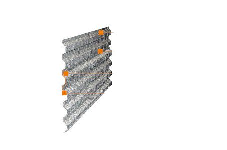 Siatka trapezowa FORMAX 1000 siatka do przerw roboczych