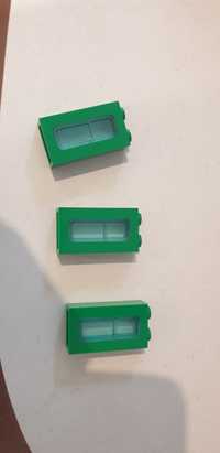 Lego Train 9v  2x3 okienko zielone zestaw nr  10015