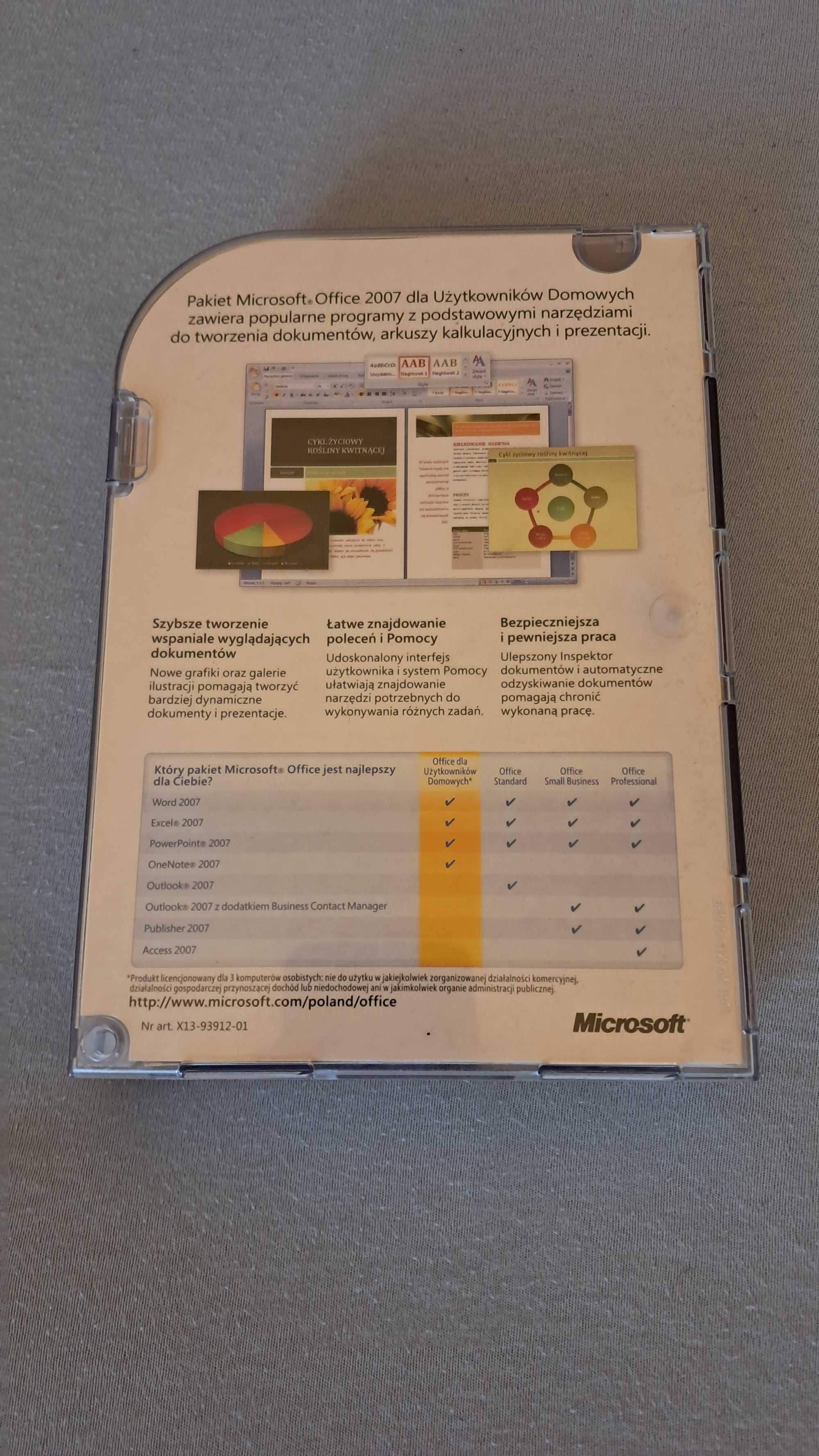 Microsoft Office 2007 Home Jubileuszowa Edycja Specjalna