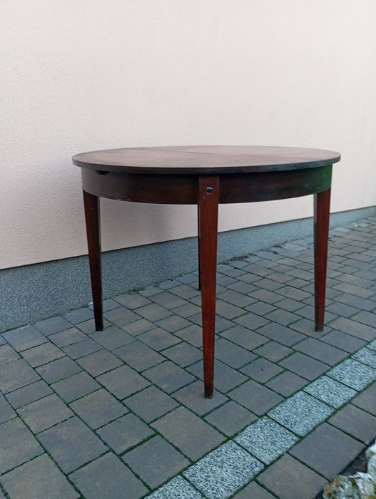 Stół okrągły PRL Transport