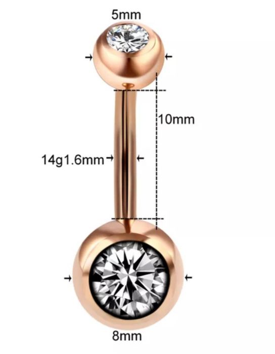Пірсинг губи, носу, пупка. Пирсинг губа, нос, септум, кликер из титана