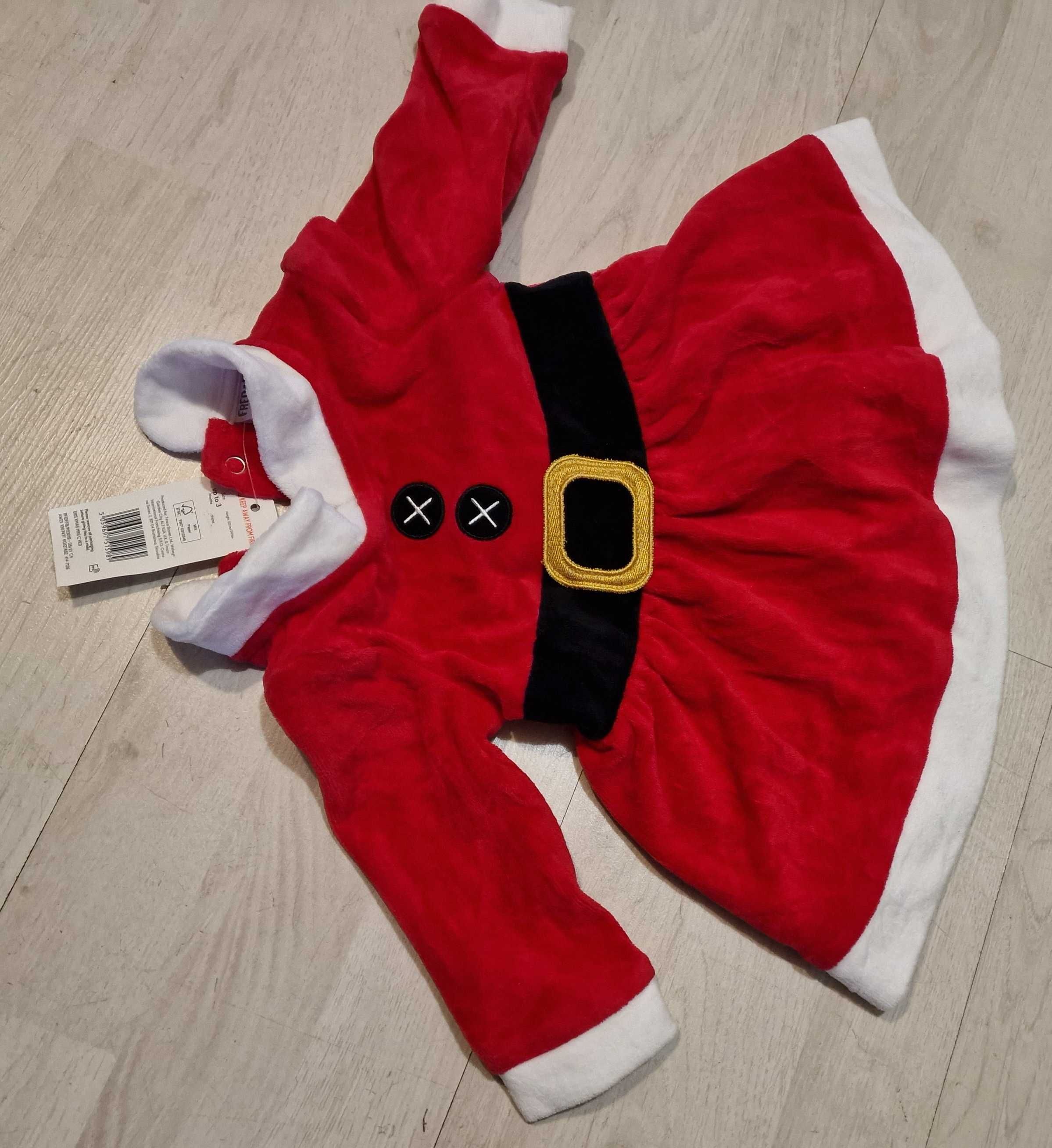 nowy strój mikołajka elf skrzat mikołajkowa sukienka