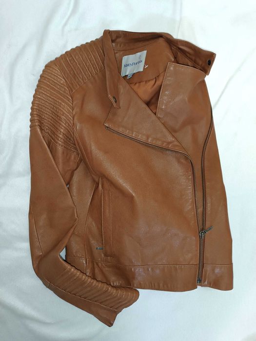 Кожаная куртка косуха Mary Portas Англия на девочку XS 40-42 размер