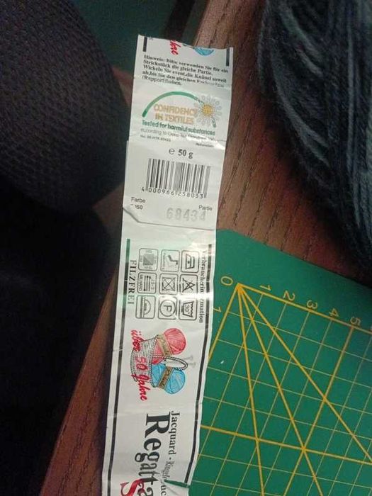 Czapka na drutach wełna kolorowa, dwustronna