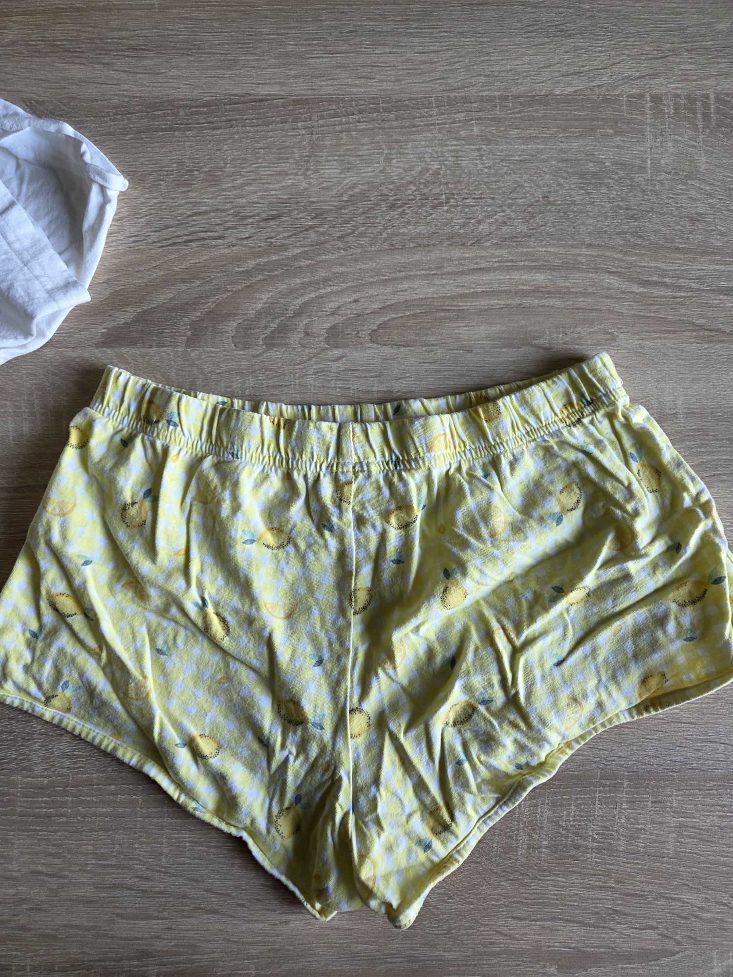 Piżama na ramiączkach krótkie spodenki s cytryna