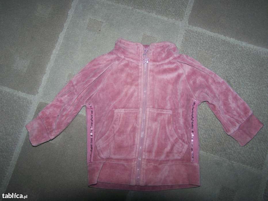 Bluza na zamek lub sukienka dla dziewczynki rozm. 68