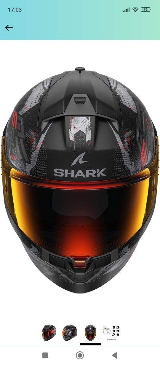 Shark, kask motocyklowy, Ridill 2 Molokai Kar ,M