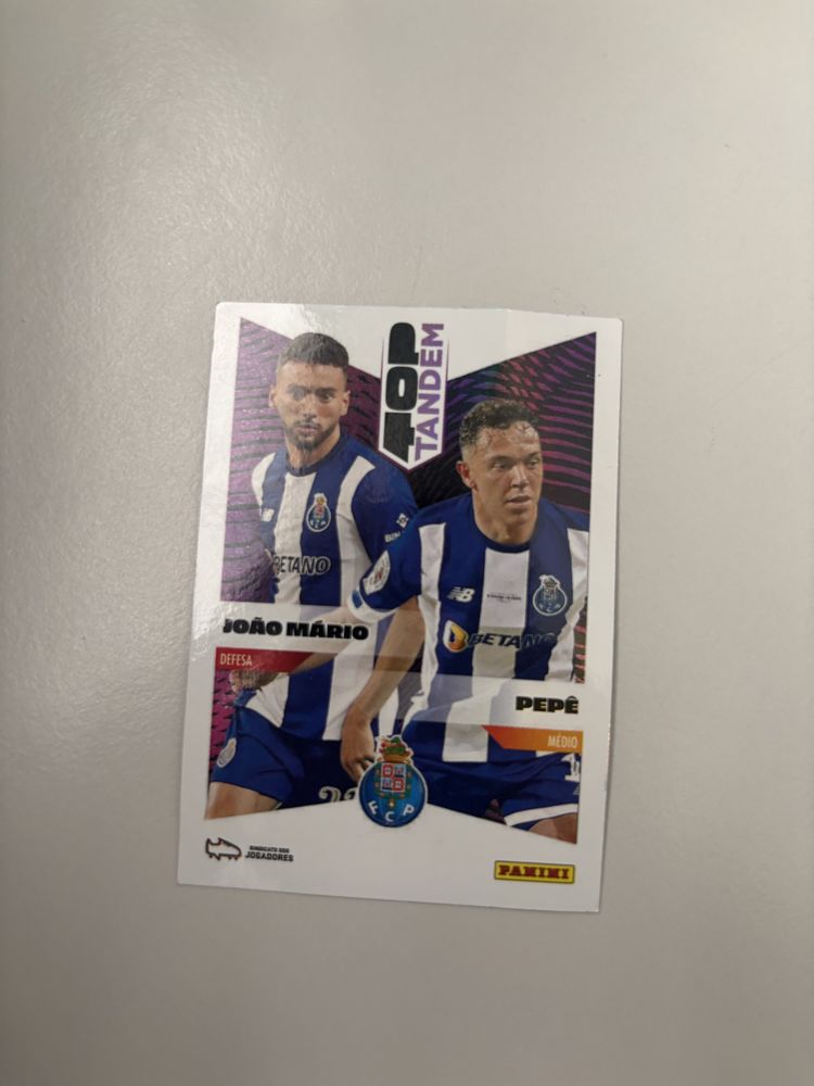 Carta "Tandem" de João Mário e Pepê do FC Porto - Panini Liga Portugal