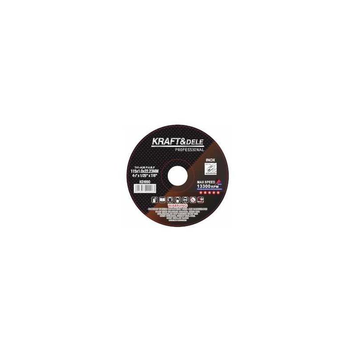 TARCZE do cięcia METALU 25 szt. 115 x 1.0 x 22,23 mm KD1990