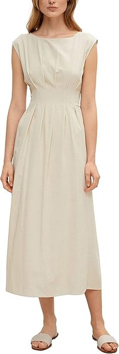 Sukienka Długa Rozmiar 40 Comma Beżowa Letnia Podszewka